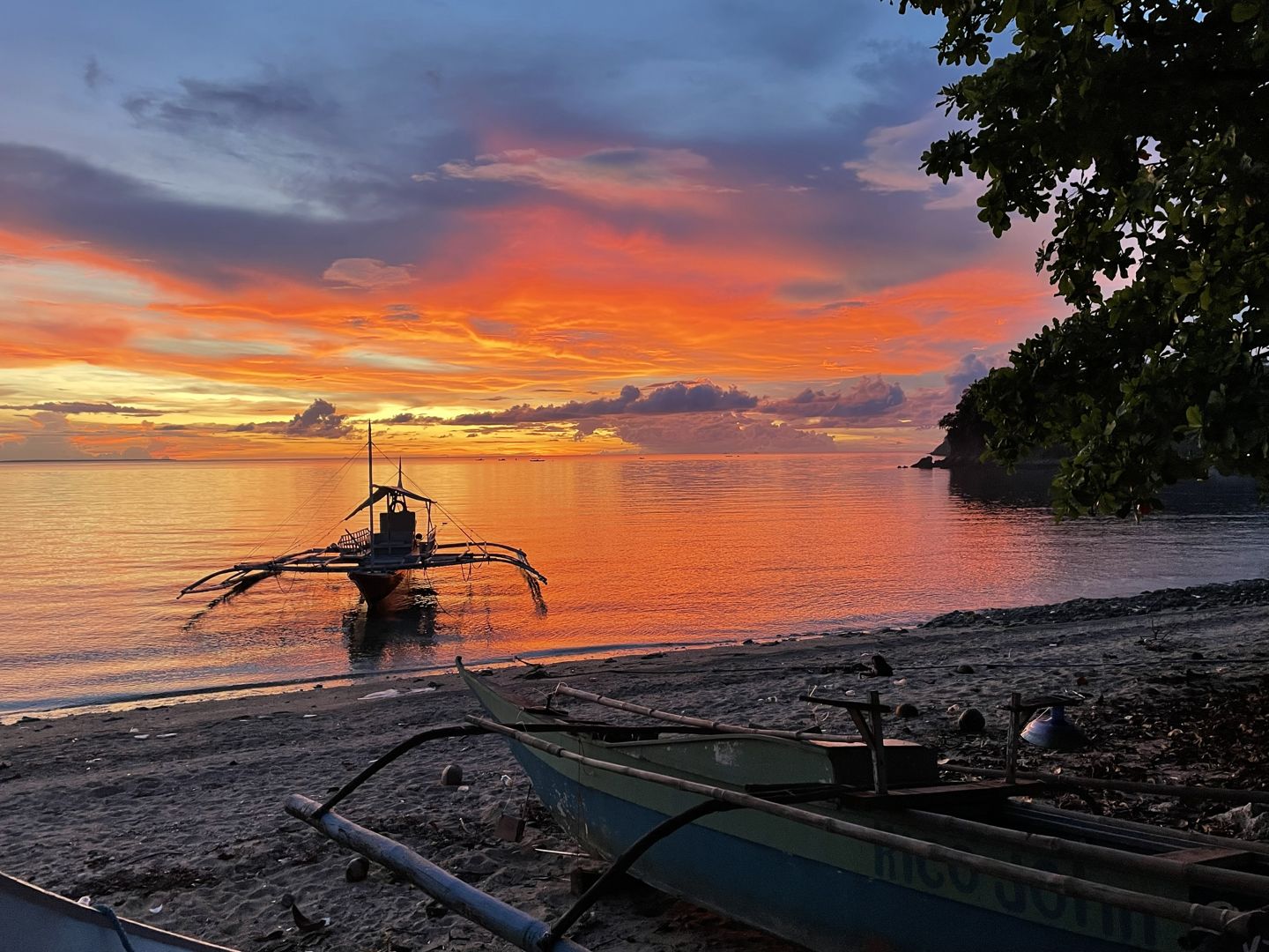 Sunset beach Malapascua Philippines