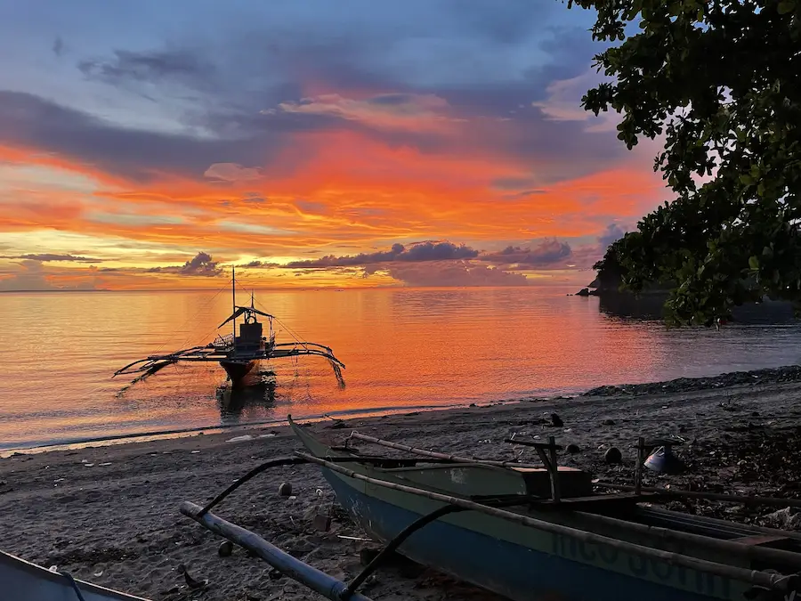 Sunset beach Malapascua Philippines