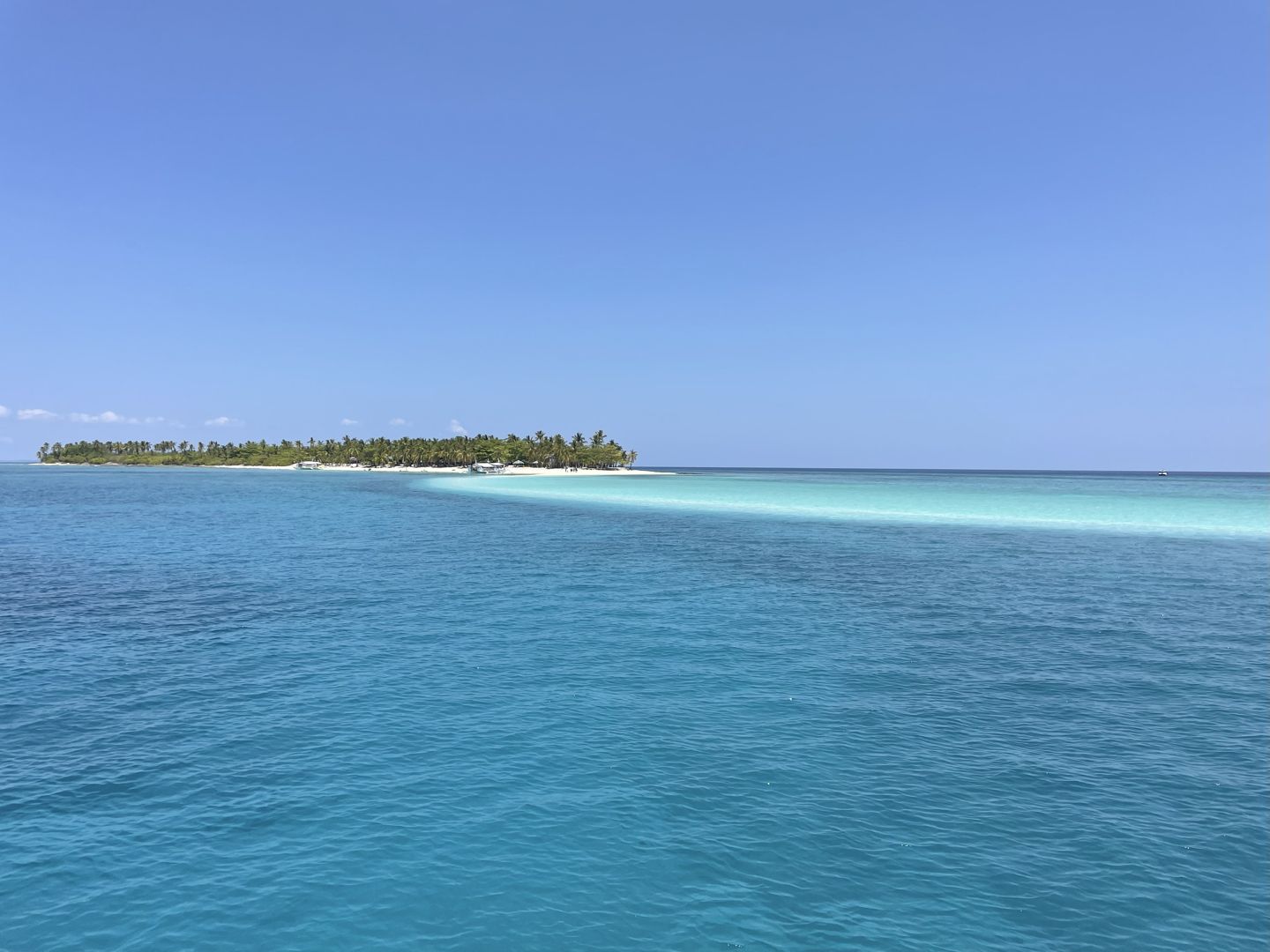 Calanggaman island beach and sand bar Malapascua Philippines