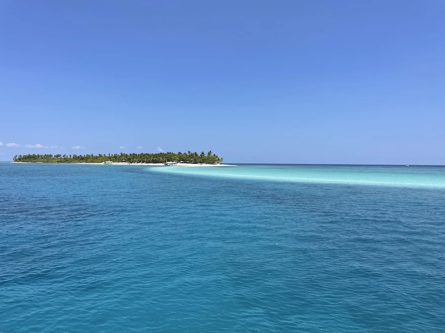 Calanggaman island beach and sand bar Malapascua Philippines