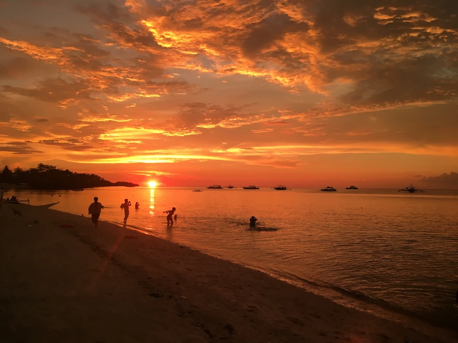 Sunset beach Malapascua Philippines